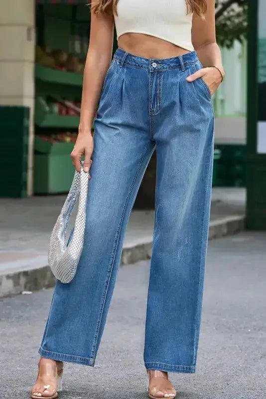 Baggy Mania Blue Slouchy Wide Leg Jeans