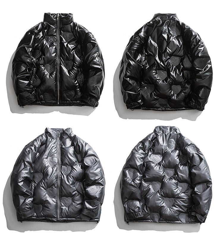 Baggy Mania Simple Warm Cozy Padded Streetwear