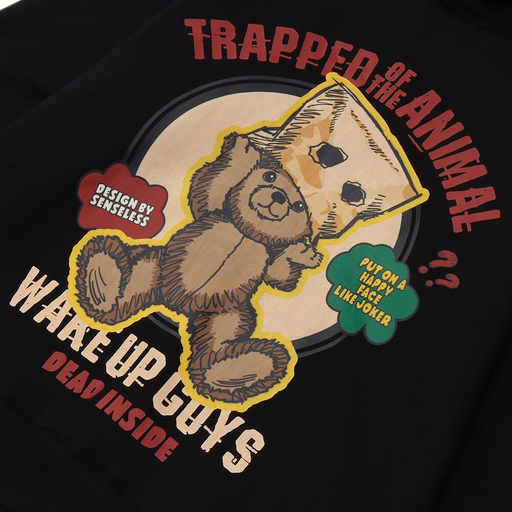 Baggy Mania Hoodie Furry Bear College Style