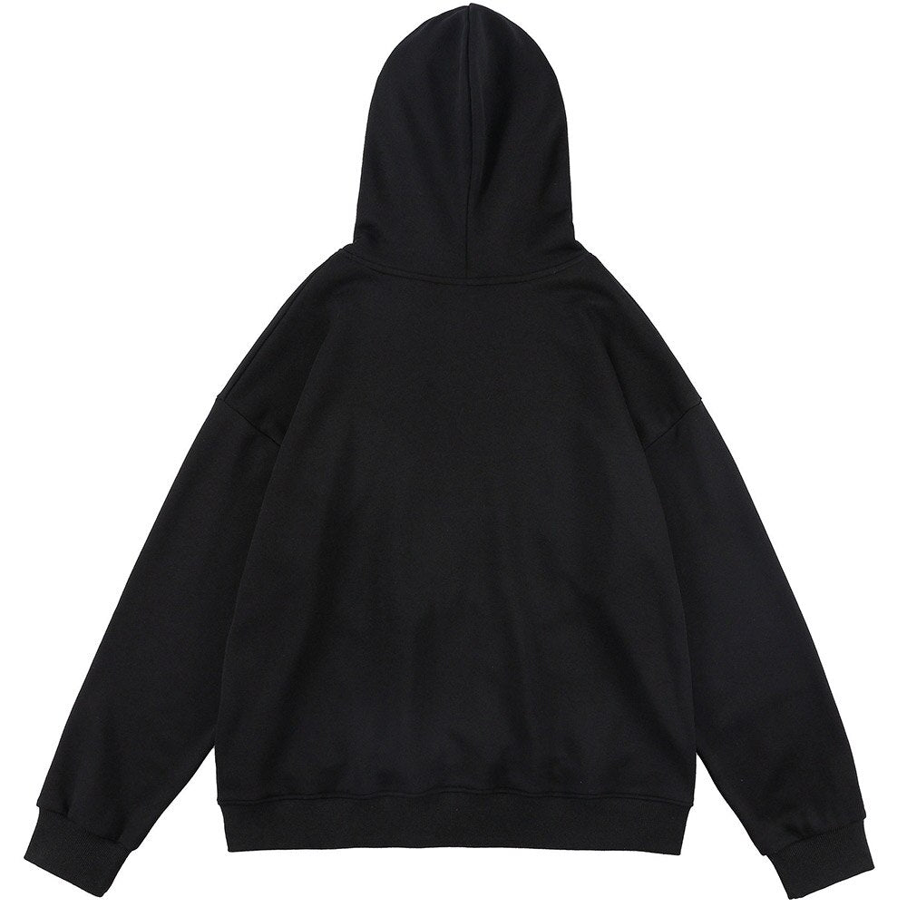 Baggy Mania Hoodie Flowers Embroidery