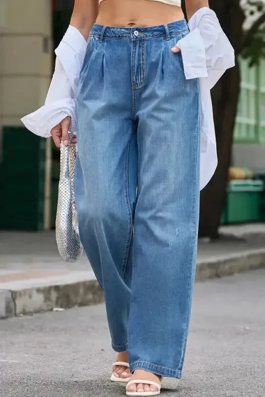 Baggy Mania Blue Slouchy Wide Leg Jeans