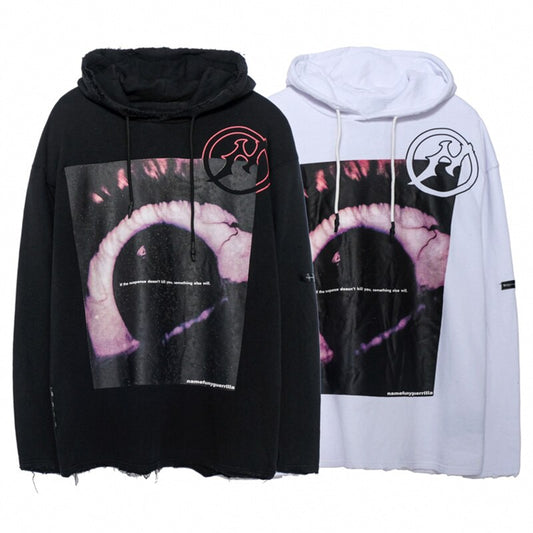 Baggy Mania Horror Illustration Cozy Hooded